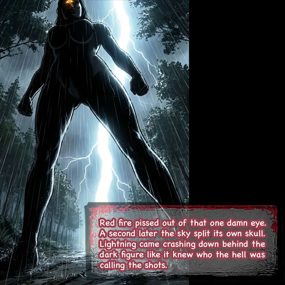 red light from the third eye