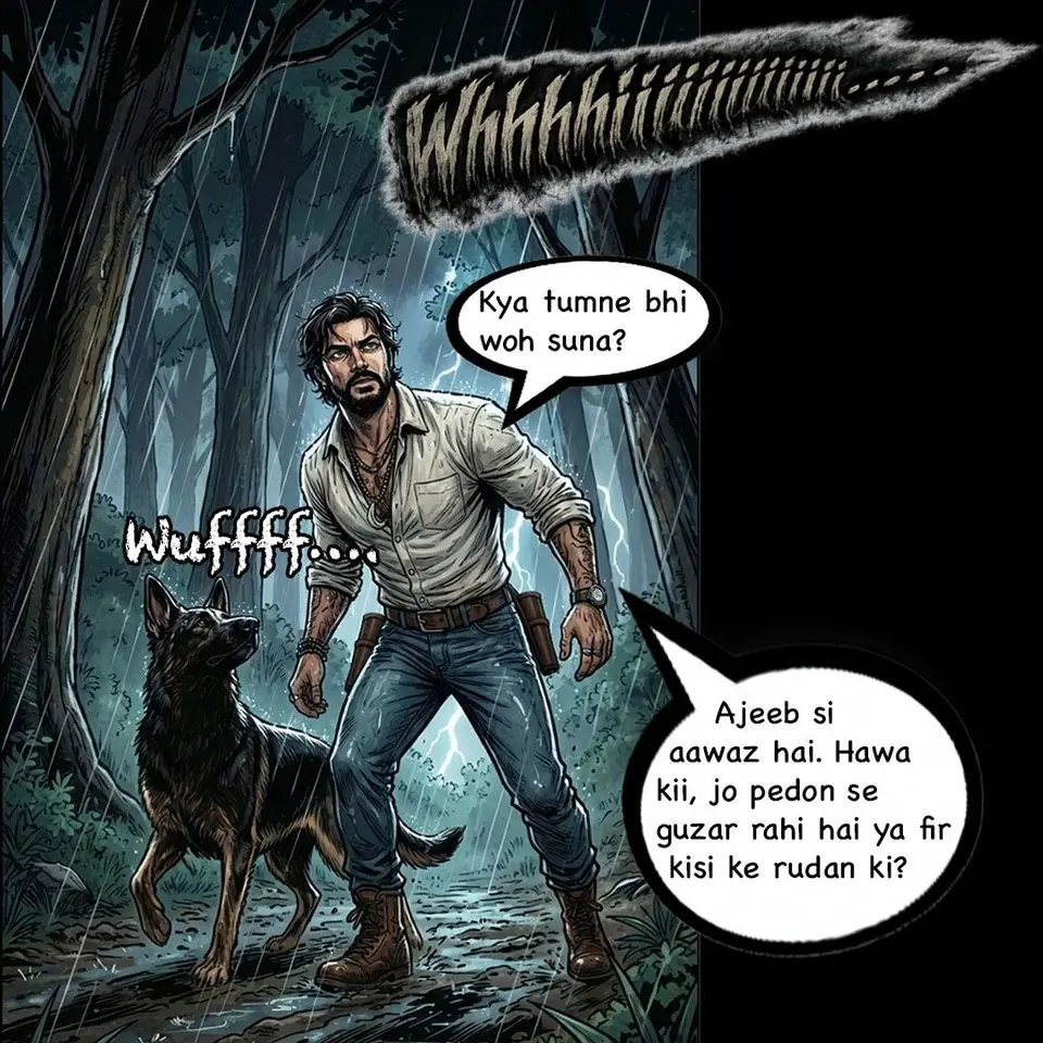 strange sound echoed